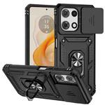 For Motorola Moto G 5G 2025 Sliding Camshield Holder Phone Case(Black)