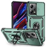 For Xiaomi Redmi Note 12 Pro 5G Global Sliding Camshield Holder Phone Case(Green)