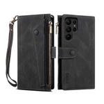 For Samsung Galaxy S24 Ultra 5G ESEBLE Retro Frosted RFID Flip Leather Phone Case(Black)