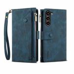 For Samsung Galaxy S24+ 5G ESEBLE Retro Frosted RFID Flip Leather Phone Case(Dark Green)