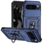 For Google Pixel 9 Pro Sliding Camshield Holder Phone Case(Blue)
