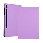 For Samsung Galaxy Tab S7 T870 (2020) Voltage Elastic Texture Horizontal Flip Leather Case with Holder(Purple)