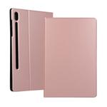 For Samsung Galaxy Tab S7 T870 (2020) Voltage Elastic Texture Horizontal Flip Leather Case with Holder(Rose Gold)