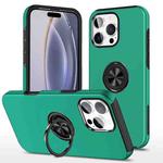 For iPhone 16 Pro Magnetic Ring Holder Phone Case(Dark Green)