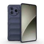 For Redmi K80 5G / Xiaomi Poco F7 Pro Magic Shield TPU + Flannel Phone Case(Dark Blue)