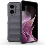 For Redmi A5 4G 171.7mm / Xiaomi Poco C71 Magic Shield TPU + Flannel Phone Case(Dark Grey)