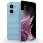 For Redmi A5 4G 171.7mm / Xiaomi Poco C71 Magic Shield TPU + Flannel Phone Case(Light Blue)