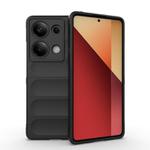 For Redmi Note 14S 4G Global Magic Shield TPU + Flannel Phone Case(Black)