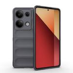 For Redmi Note 14S 4G Global Magic Shield TPU + Flannel Phone Case(Dark Grey)