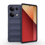 For Redmi Note 14S 4G Global Magic Shield TPU + Flannel Phone Case(Dark Blue)