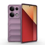 For Redmi Note 14S 4G Global Magic Shield TPU + Flannel Phone Case(Purple)