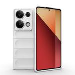 For Redmi Note 14S 4G Global Magic Shield TPU + Flannel Phone Case(White)