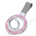 Glitter Magnetic Ring Buckle Holder(Pink + Grey)