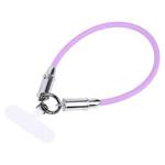 USB-C / Type-C to Type-C Data Cable Phone Anti-lost Short Lanyard, Length: 30cm(Purple Silicone)