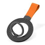 Carbon Fiber Magnetic Ring Buckle Holder(Black + Orange)