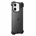 For iPhone 12 Aromatherapy Alloy Frameless Phone Case(Black)