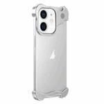 For iPhone 12 Aromatherapy Alloy Frameless Phone Case(Silver)