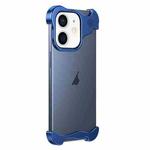 For iPhone 12 Aromatherapy Alloy Frameless Phone Case(Blue)