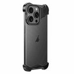 For iPhone 12 Pro Max Aromatherapy Alloy Frameless Phone Case(Black)