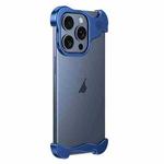 For iPhone 13 Pro Aromatherapy Alloy Frameless Phone Case(Blue)