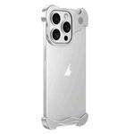 For iPhone 13 Pro Max Aromatherapy Alloy Frameless Phone Case(Silver)