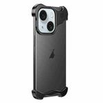 For iPhone 15 Aromatherapy Alloy Frameless Phone Case(Black)