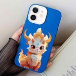 For iPhone 12 mini Loong Baby PC Hybrid TPU Phone Case(Blue)