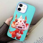 For iPhone 11 Loong Baby PC Hybrid TPU Phone Case(Sky Cyan)