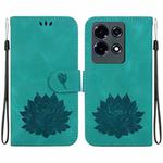 For Infinix Note 30 4G / 5G Lotus Embossed Leather Phone Case(Green)