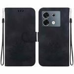 For Infinix Zero 30 5G Lotus Embossed Leather Phone Case(Black)