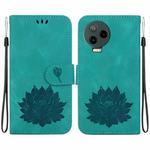 For Infinix Note 12 Pro 4G / Note 12 2023 Lotus Embossed Leather Phone Case(Green)