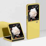 For Honor Magic V Flip Ultra-thin Skin Feel PC Phone Case(Yellow)