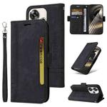 For Xiaomi Poco F6 BETOPNICE Dual-side Buckle Leather Phone Case(Black)