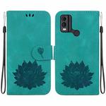 For Nokia C22 Lotus Embossed Leather Phone Case(Green)