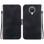 For Nokia G10 / G20 Lotus Embossed Leather Phone Case(Black)