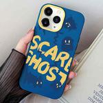 For iPhone 11 Pro Max Scared Ghost PC Hybrid TPU Phone Case(Royal Blue)