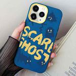 For iPhone 11 Pro Scared Ghost PC Hybrid TPU Phone Case(Royal Blue)