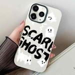 For iPhone 11 Pro Scared Ghost PC Hybrid TPU Phone Case(White)