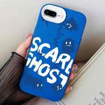For iPhone 7 Plus / 8 Plus Scared Ghost PC Hybrid TPU Phone Case(Blue)