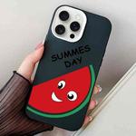 For iPhone 14 Pro Watermelon PC Hybrid TPU Phone Case(Black)