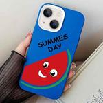 For iPhone 13 mini Watermelon PC Hybrid TPU Phone Case(Blue)