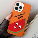 For iPhone 12 / 12 Pro Watermelon PC Hybrid TPU Phone Case(Orange)