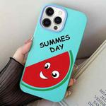 For iPhone 12 / 12 Pro Watermelon PC Hybrid TPU Phone Case(Sky Cyan)