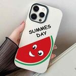 For iPhone 12 Pro Max Watermelon PC Hybrid TPU Phone Case(White)