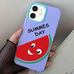 For iPhone 12 mini Watermelon PC Hybrid TPU Phone Case(Purple)