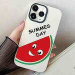 For iPhone 11 Pro Watermelon PC Hybrid TPU Phone Case(White)