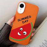 For iPhone XR Watermelon PC Hybrid TPU Phone Case(Orange)