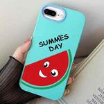 For iPhone 7 Plus / 8 Plus Watermelon PC Hybrid TPU Phone Case(Sky Cyan)