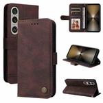 For Sony Xperia 1 VI Skin Feel Life Tree Metal Button Leather Phone Case(Brown)