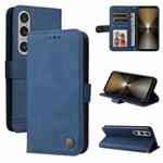 For Sony Xperia 1 VI Skin Feel Life Tree Metal Button Leather Phone Case(Blue)